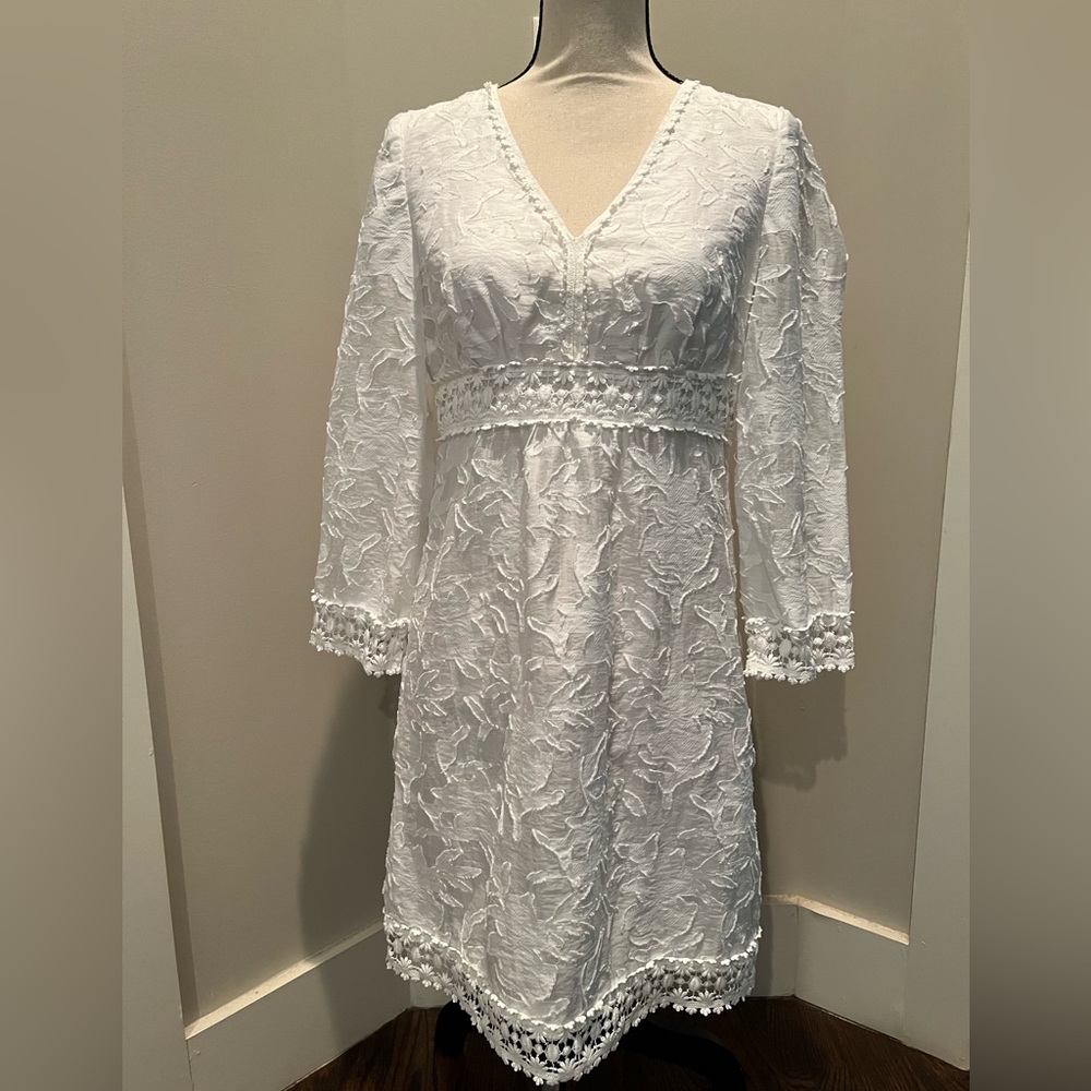 Michael Kors White Floral Dress Size 6